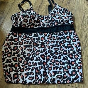 Leopard Print Women's Swim Dress​
